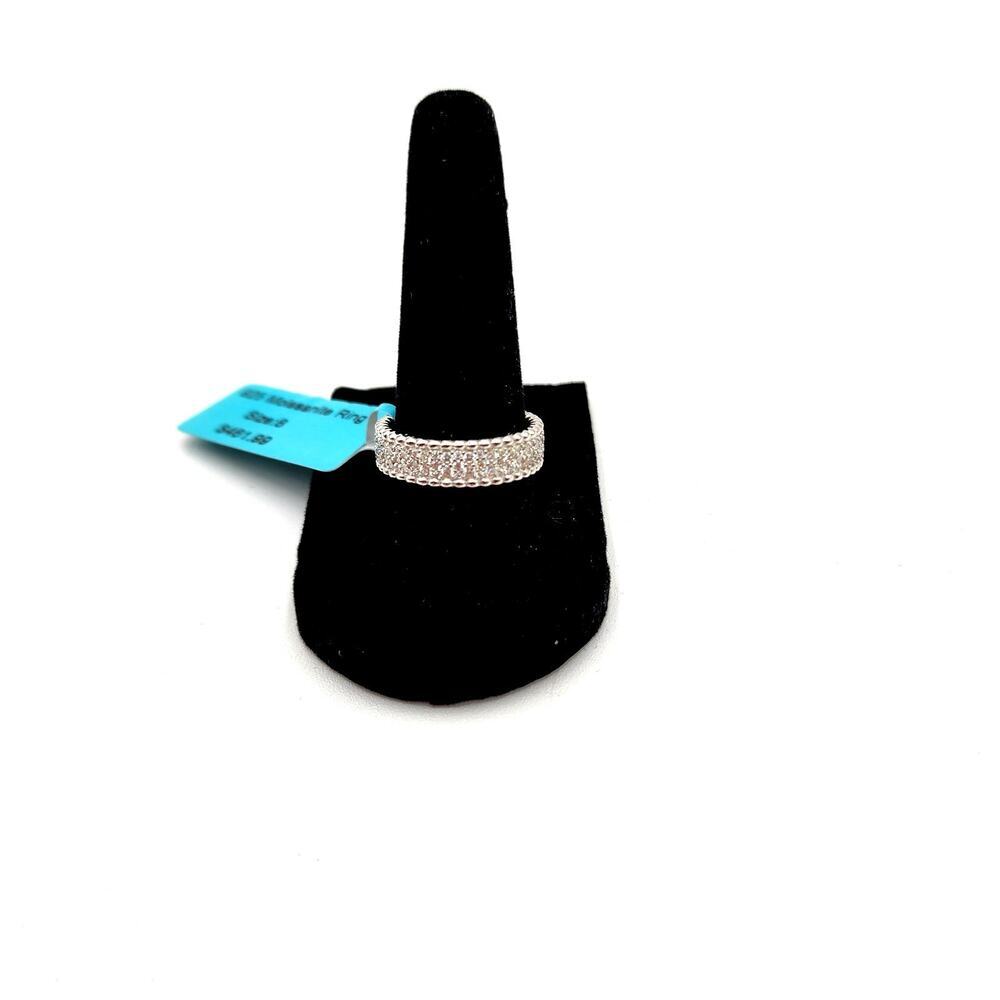 GRA 925 SILVER MOISSANITEE RING 1.39 CTW VVSD COLOR SIZE 8